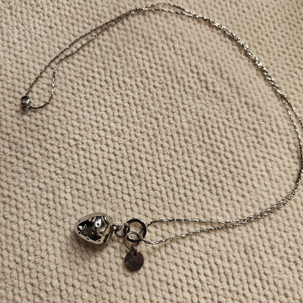Stainless steel strawberry necklace